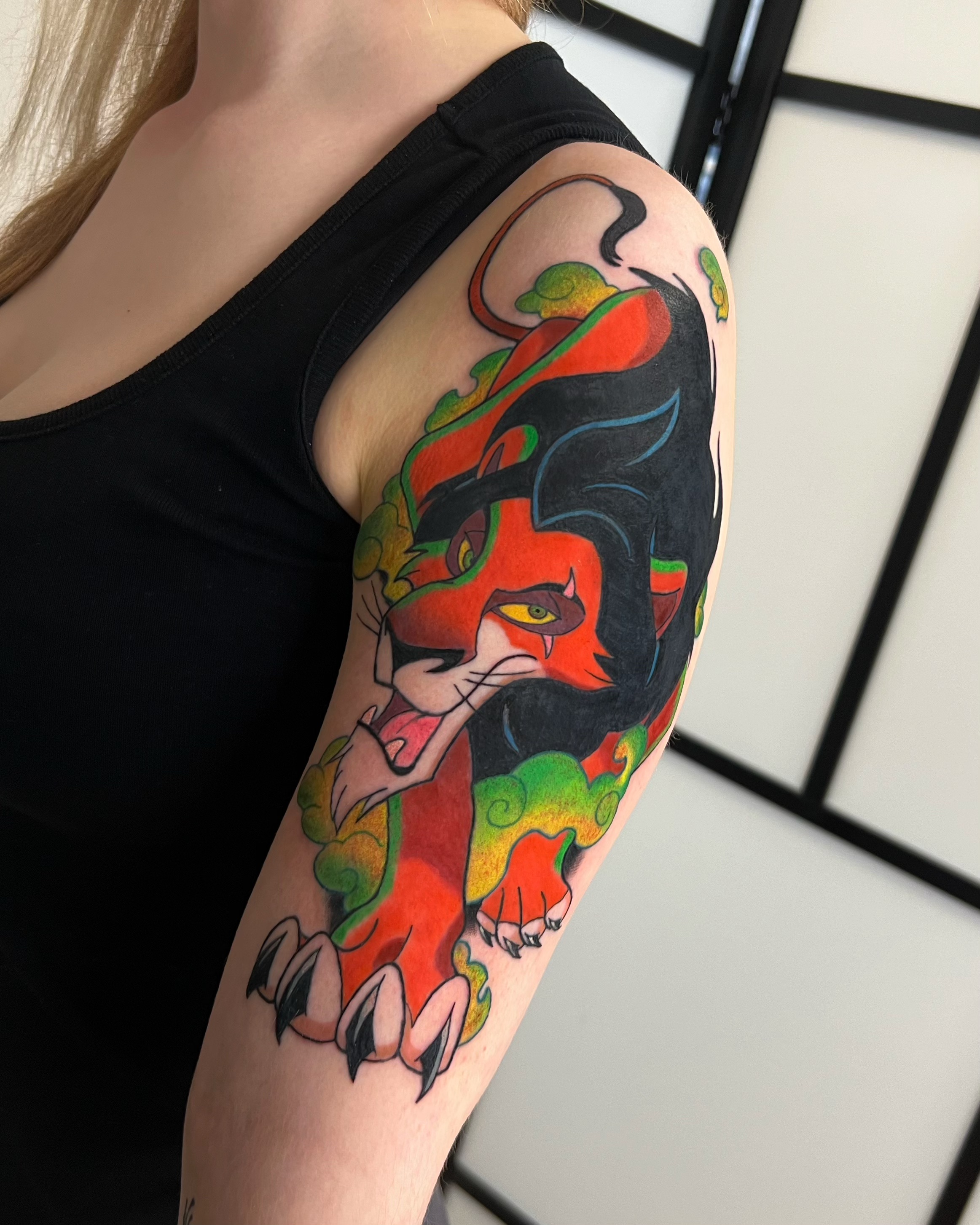 Scar tattoo design by Chelsea Heslop - Lion King inspired artwork