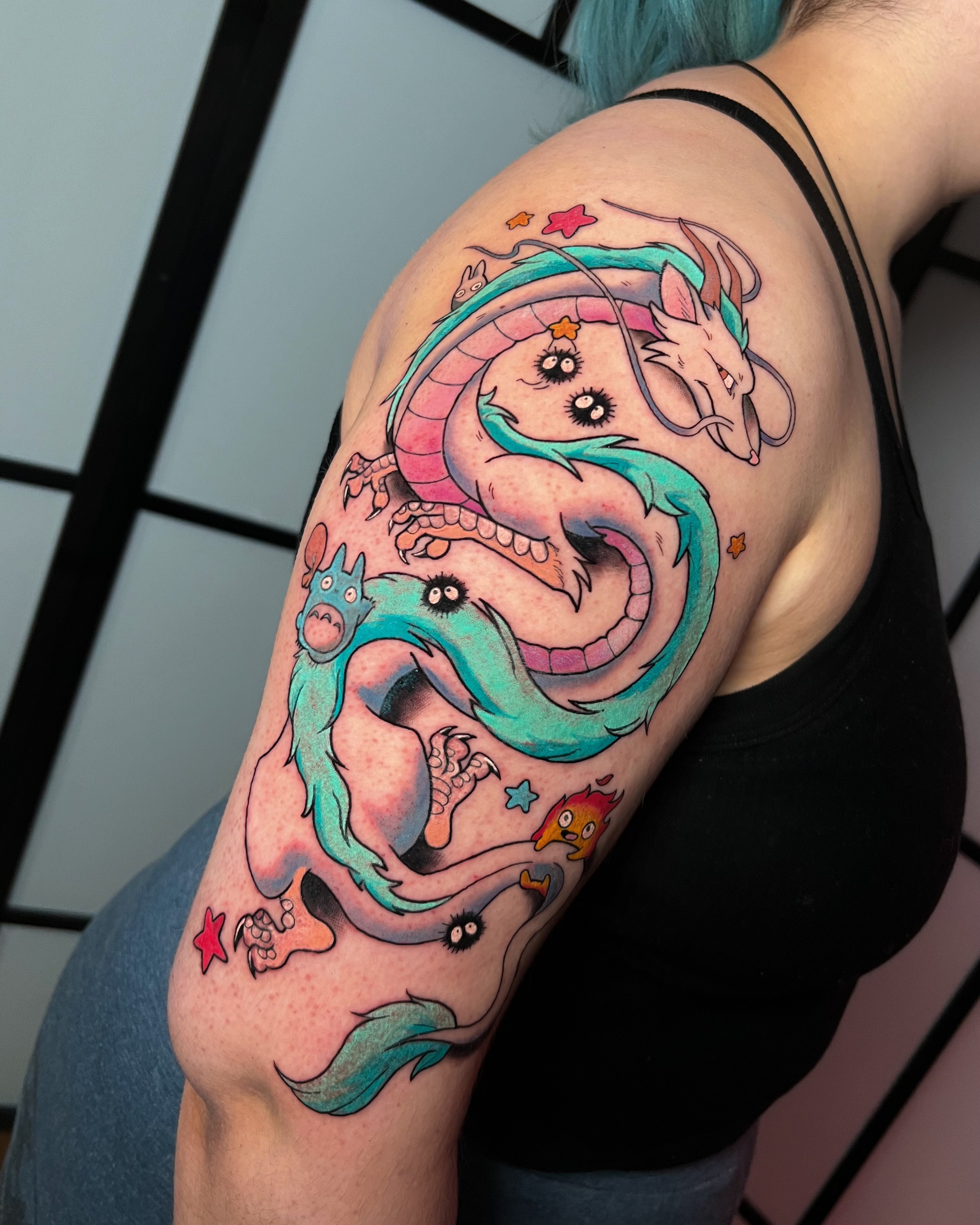 Haku tattoo design by Chelsea Heslop - Spirited Away inspired artwork